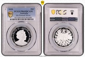 2020 50C 6th Portrait Silver PR69DCAM