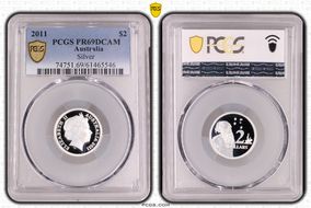 2011 $2 Silver PR69DCAM