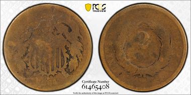 1864 2C Large Motto FR2BN