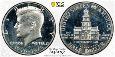 1976-S 50C Silver PR63CAM