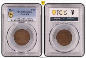 1932 1/2D MS63BN