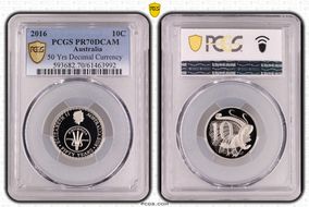 2016 10C 50 Yrs Decimal Currency PR70DCAM