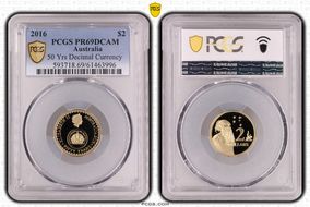 2016 $2 50 Yrs Decimal Currency PR69DCAM