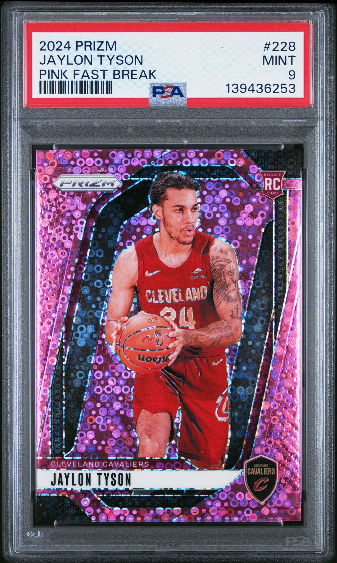2024 Panini PANINI PRIZM PINK FAST BREAK #228 Jaylon Tyson front