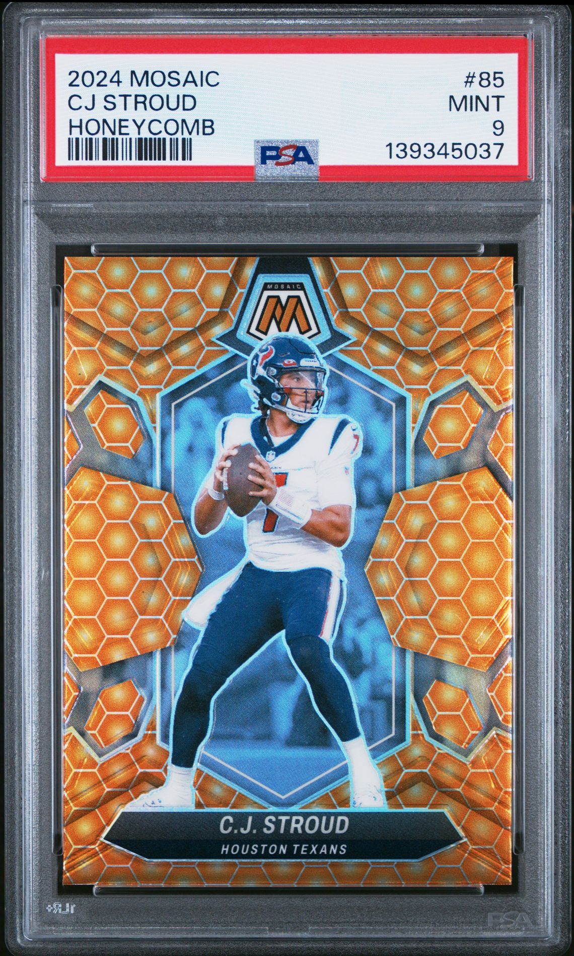 2024 Panini Mosaic Cj Stroud #85 (Honeycomb) Mint 9 front