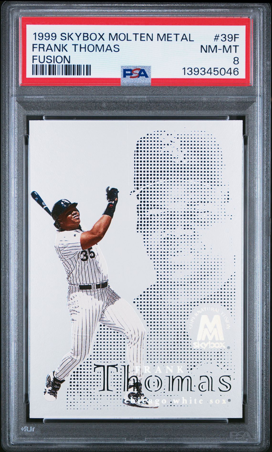 1999 Skybox Molten Metal Fusion Frank Thomas #39F (Fusion) Nm-Mt 8 front