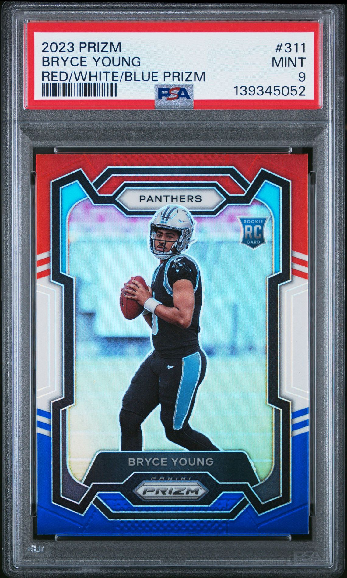 2023 Panini Prizm Bryce Young #311 (Red/White/Blue Prizm) Mint 9 front