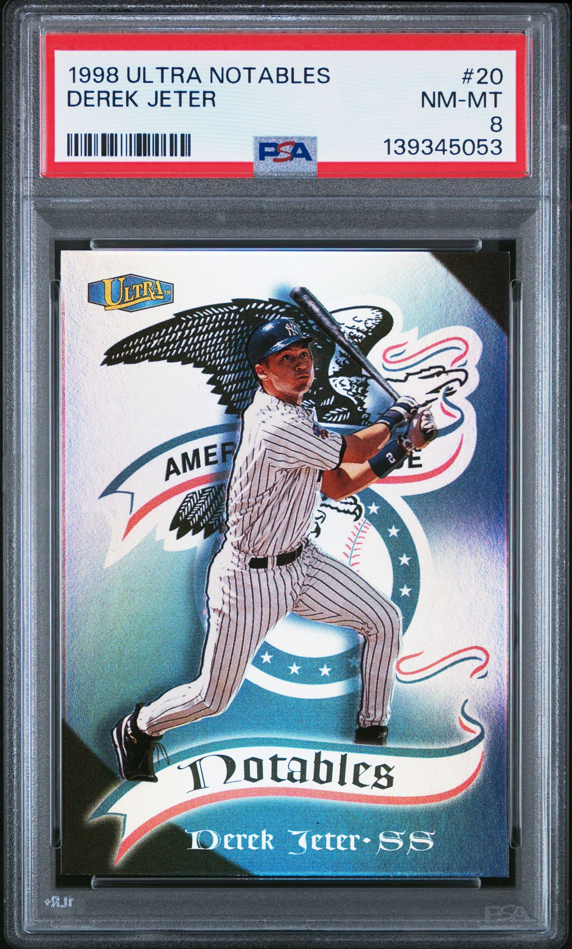 1998 Ultra Notables Derek Jeter #20 Nm-Mt 8 front