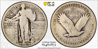 1929-D 25C G6