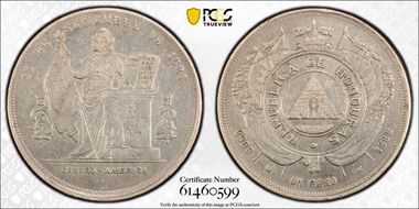 1882 Peso KM-47  ↑↓  Ag N1