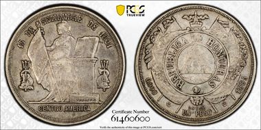 1884 Peso KM-52  Ag XF40