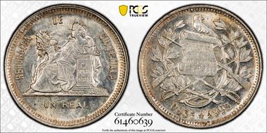 1893 Real KM-153a.2  Ag MS64
