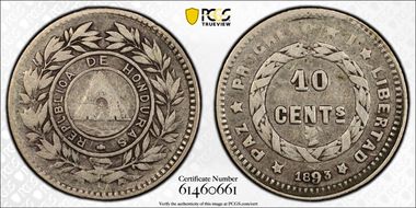 1893 10C KM-49  Ag VF35