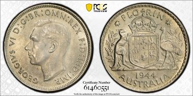 1944(m) Florin KM-40  Ag MS64