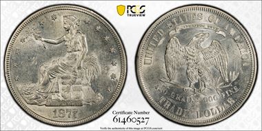 1877-S T$1 AU58