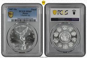 2007-Mo Onza Libertad Ag MS69
