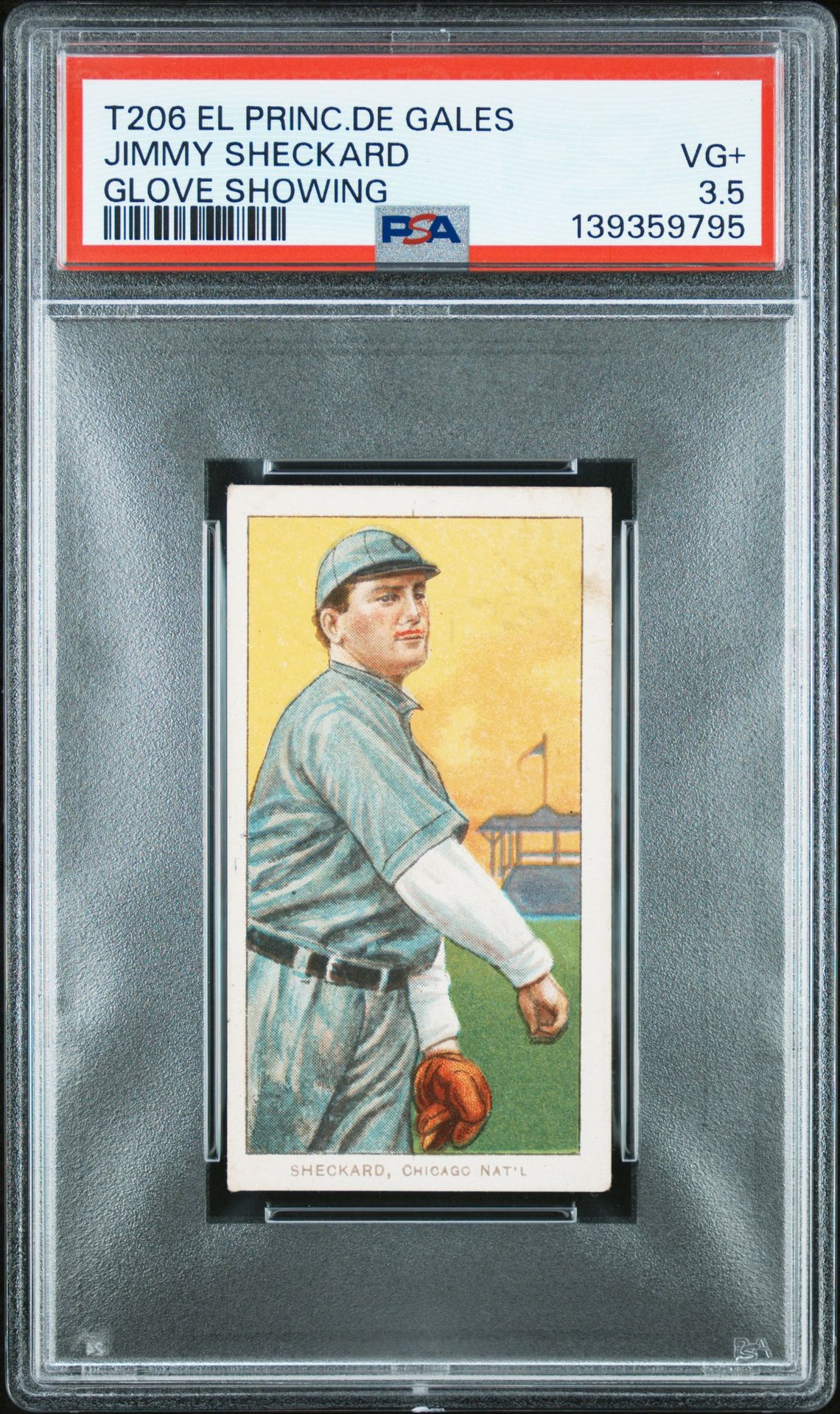 1909-11 T206 El Principe De Gales Jimmy Sheckard front