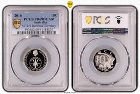 2016 10C 50 Yrs Decimal Currency PR69DCAM