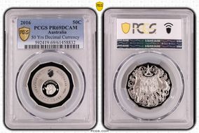 2016 50C 50 Yrs Decimal Currency PR69DCAM