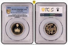2016 $1 50 Yrs Decimal Currency PR69DCAM