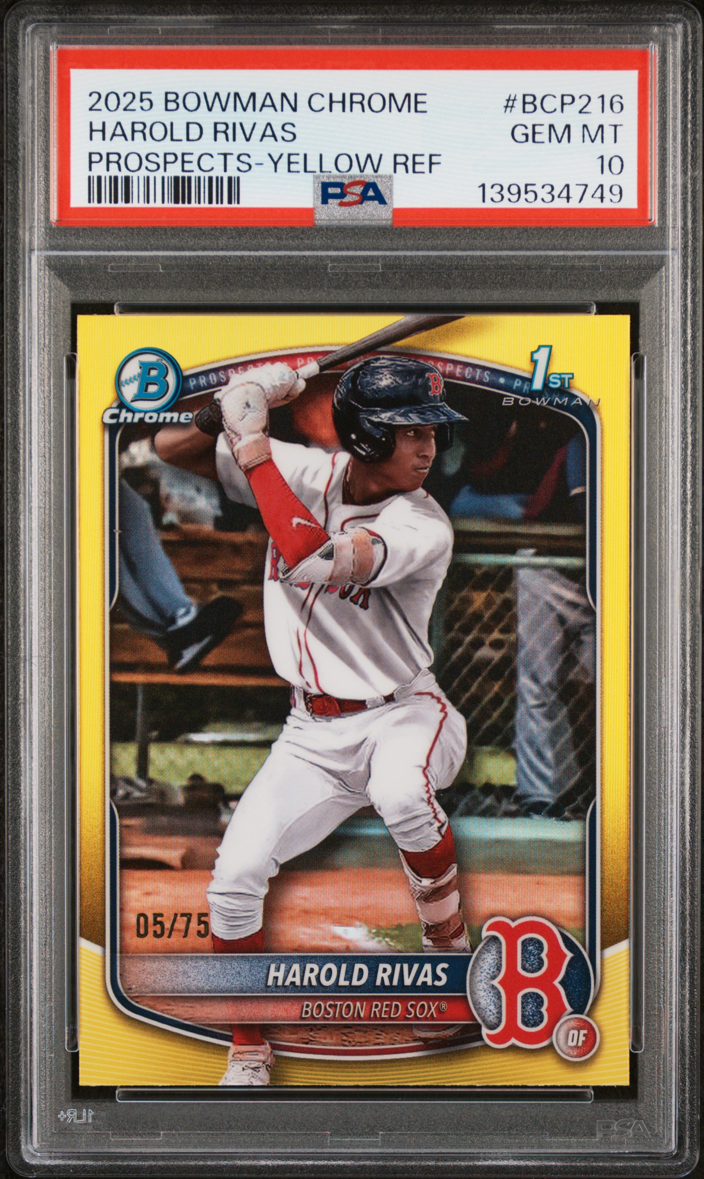 2025 #BCP216 Harold Rivas PSA 10 Bowman Chrome Prospects