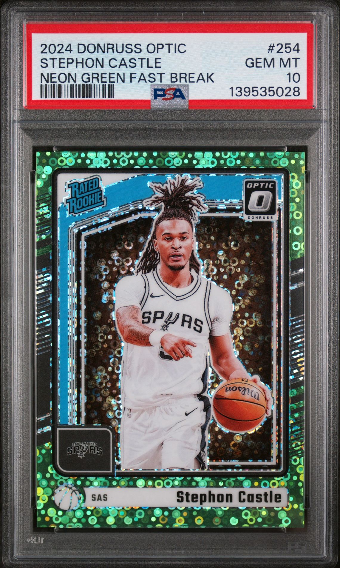 2024 Donruss Optic PANINI DONRUSS OPTIC Fast Break #254 Stephon Castle front