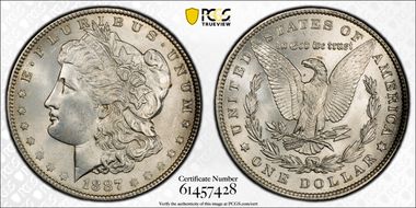1887 $1 MS64