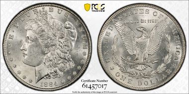 1884 $1 MS62