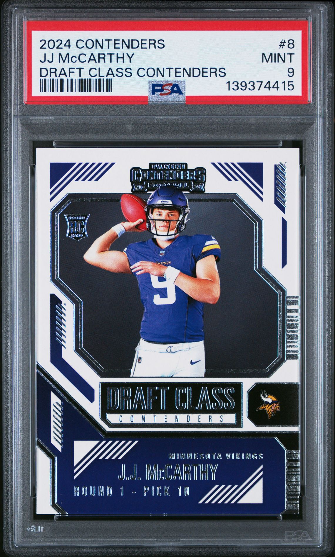 2024 Panini Panini Contenders Draft Class Contenders #8 Jj Mccarthy front