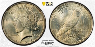 1925 $1 MS64