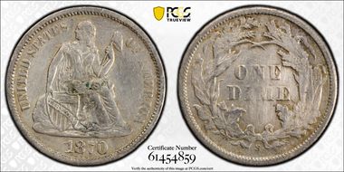1870-S 10C N1