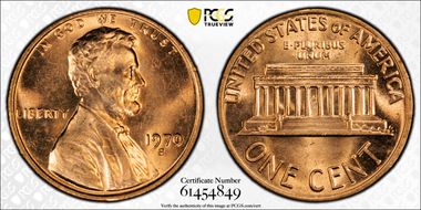 1970-S 1C Large Date, DDO, FS-103 MS64RD