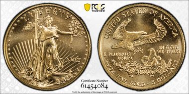 2002 $5 Gold Eagle MS69