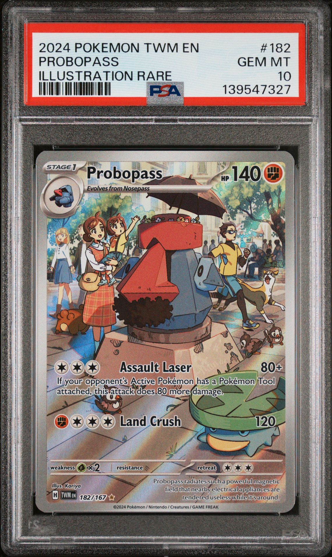 2024 Pokemon POKEMON TWM EN-TWILIGHT MASQUERADE ILLUSTRATION RARE #182 Probopass front