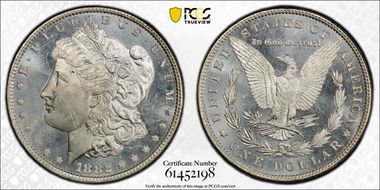 1882 $1 MS63PL