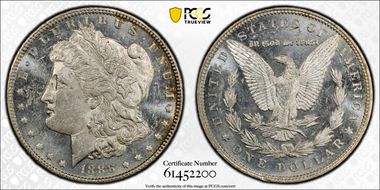 1888 $1 MS61PL