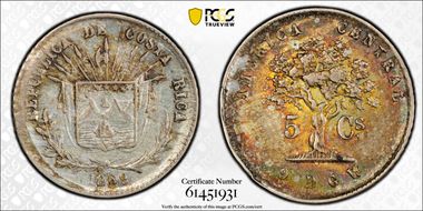 1869 GW 5C AU58