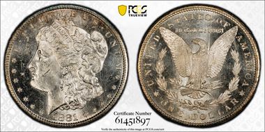 1881-S $1 MS63PL