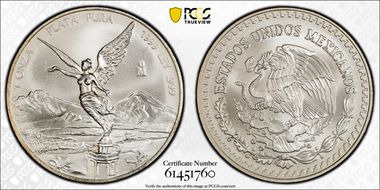 1999-Mo Onza Libertad Ag MS67