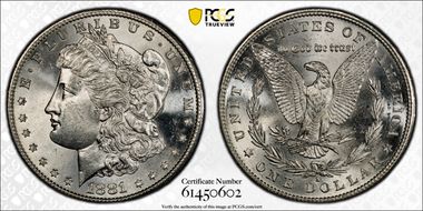 1881-S $1 MS65