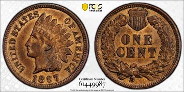 1897 1C AU58BN