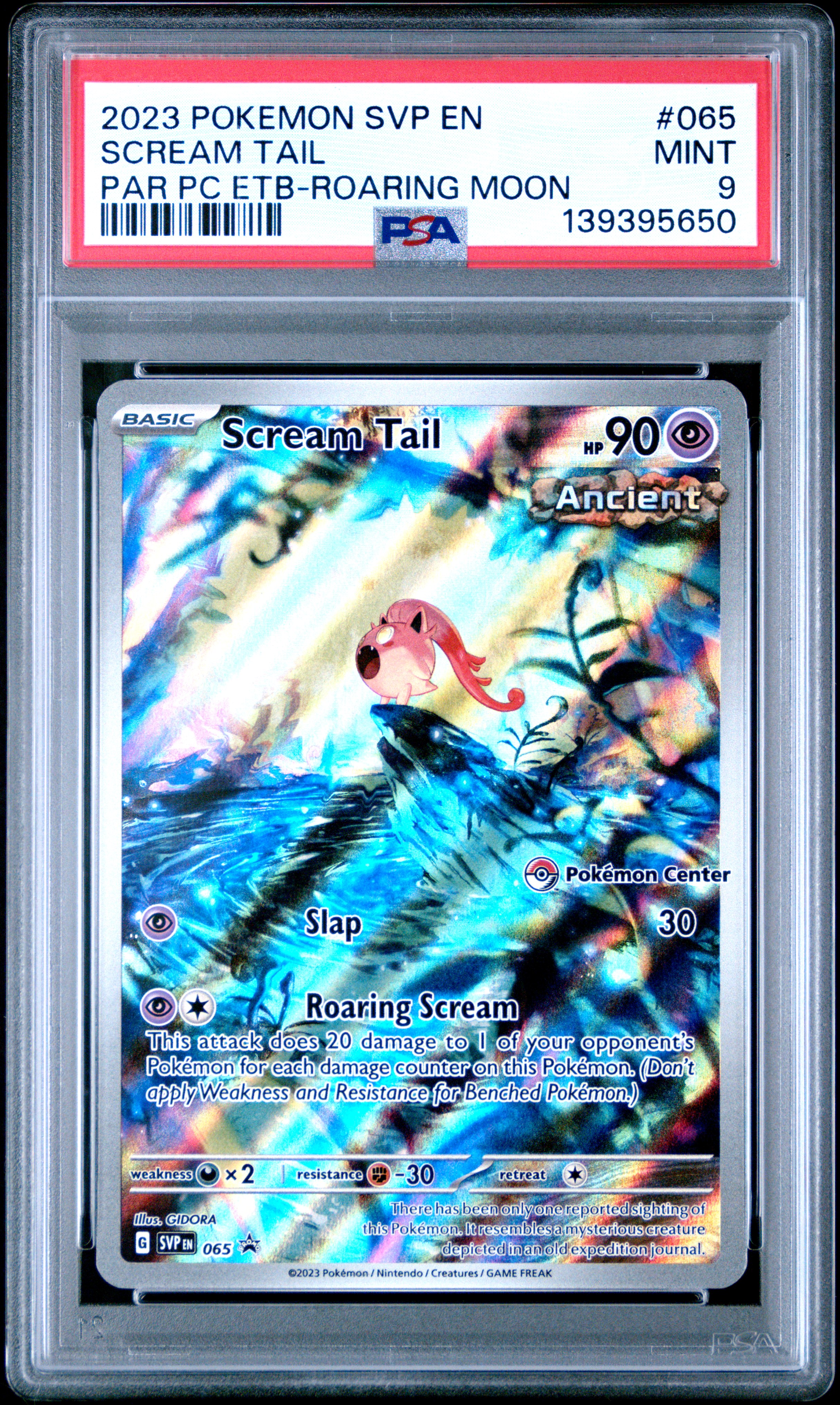 2023 #065 Scream Tail PSA 9 Svp EN-SV Black Star Promo Pokemon