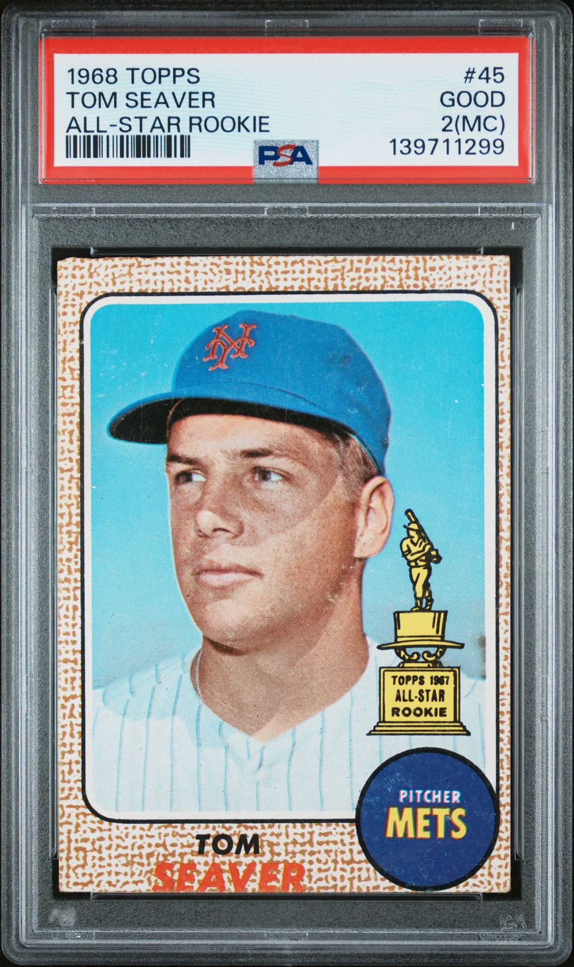 1968 Topps TOPPS ALL-STAR ROOKIE #45 Tom Seaver front