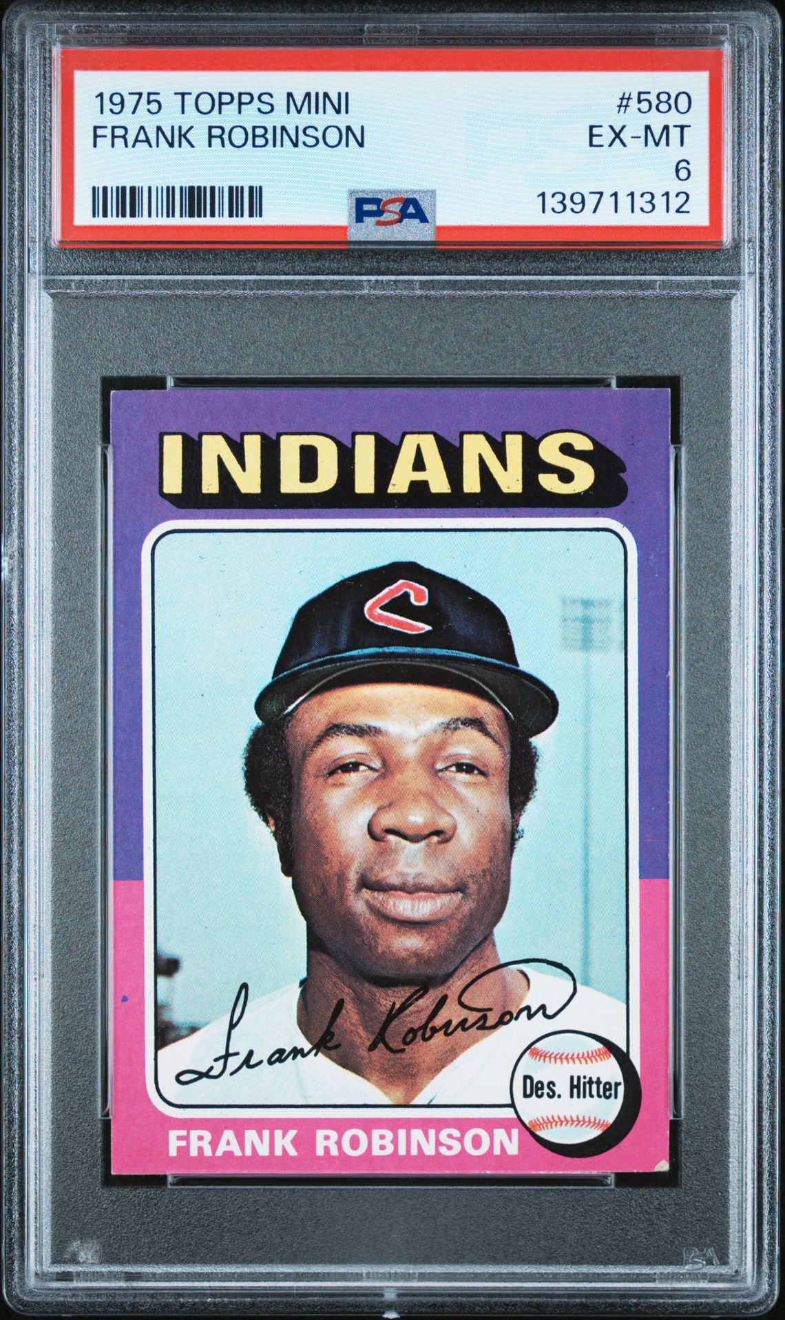 1975 Topps TOPPS MINI #580 Frank Robinson front