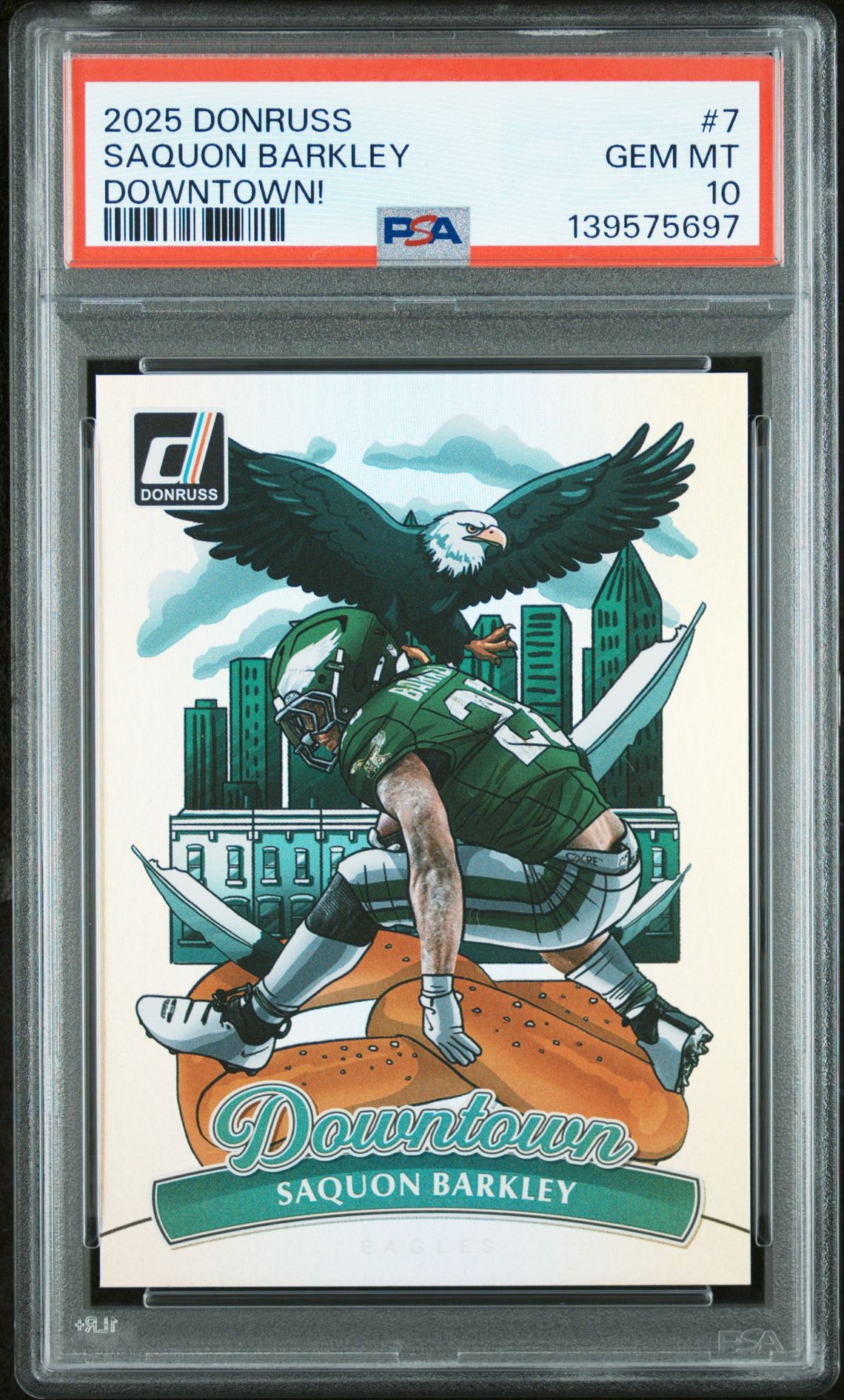 2025 Donruss PANINI DONRUSS DOWNTOWN #7 Saquon Barkley front