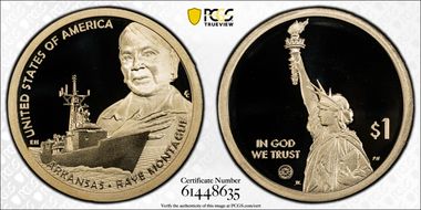 2025-S $1 American Innovation AR Raye Montague PR69DCAM