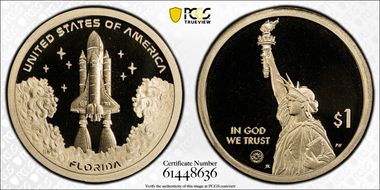 2025-S $1 American Innovation FL Space Shuttle PR69DCAM