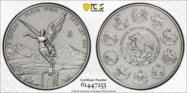 2019-Mo 2 Onza Libertad Ag - Antiqued SP70
