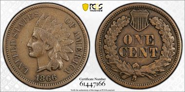 1866 1C VF25BN