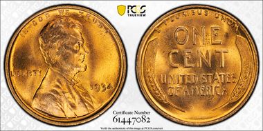 1934 1C MS65RD